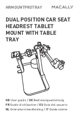 Preview for 1 page of Macally HRMOUNTPROTRAY User Manual