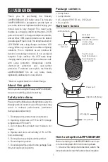 Preview for 2 page of Macally LAMPUSBCMAW User Manual