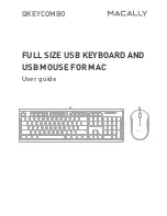 Macally QKEYCOMBO User Manual предпросмотр