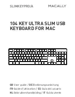 Macally SLIMKEYPRO User Manual preview