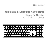 Предварительный просмотр 1 страницы Macally Wireless Bluetooth Keyboard User Manual