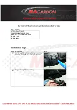 MAcarbon Ferrari 360 Map Carbon Light Installation Instructions preview