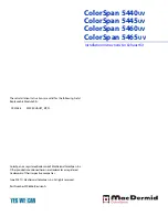 MacDermid ColorSpan 5440UV Installation Instructions preview