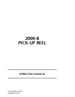 MacDon 2000-B Operator'S Manual preview