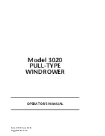 MacDon 3020 Operator'S Manual preview