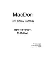 Предварительный просмотр 1 страницы MacDon 625 Operator'S Manual