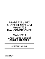 MacDon 912 Operator'S Manual preview