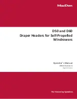 Предварительный просмотр 1 страницы MacDon D50 Operator'S Manual