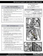 MacDon D65 Quick Start Manual preview