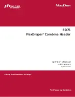 MacDon FD75 Operator'S Manual preview