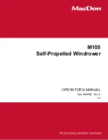 MacDon M105 2011 Operator'S Manual preview