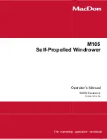 MacDon M105 Operator'S Manual preview