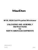 MacDon M150 Assembly Instructions Manual предпросмотр