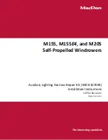 Preview for 1 page of MacDon M155 Installation Instructions Manual