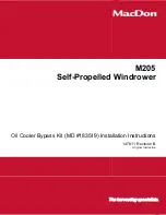 Предварительный просмотр 1 страницы MacDon M205 Installation Instructions Manual