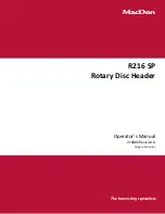 MacDon R216 SP Operator'S Manual предпросмотр