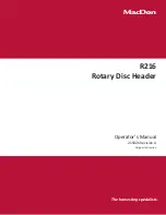 Предварительный просмотр 1 страницы MacDon R216 Operator'S Manual