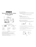 Mace 80355 Product Manual предпросмотр