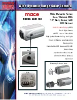 Mace CAM-102 Specifications preview