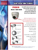 Mace CAM-68CIR Specification Sheet preview