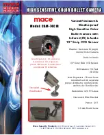 Mace CAM-74CIR Specification Sheet preview