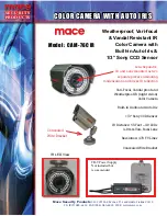 Mace CAM-76CIR Specification Sheet предпросмотр