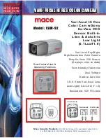 Mace CAM-92 Specification Sheet preview