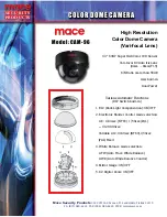 Mace CAM-96 Specification Sheet предпросмотр