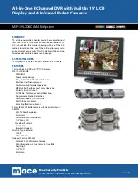 Preview for 1 page of Mace MSP-19LCD8CAM4 Technical Specifications