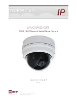 Preview for 1 page of Mace MVC-IPVD-0313 Quick Start Manual