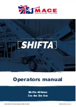 Предварительный просмотр 1 страницы Mace SHIFTA Operator'S Manual