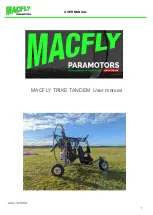 MACFLY PARAMOTORS TRIKE TANDEM User Manual preview