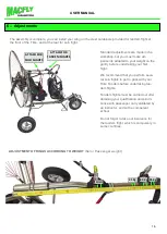 Preview for 16 page of MACFLY PARAMOTORS TRIKE TANDEM User Manual