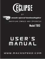 Предварительный просмотр 1 страницы Mach Speed Technologies Eclipse T180 User Manual