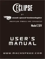 Предварительный просмотр 1 страницы Mach Speed Technologies Eclipse Touch 2.8V User Manual