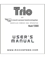 Preview for 1 page of Mach Speed Technologies TRIO T3000 User Manual