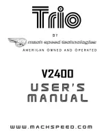 Preview for 1 page of Mach Speed Technologies TRIO V2400 User Manual