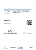 Предварительный просмотр 20 страницы MACH SYSTEMS MACH-ETH User Manual