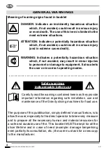 Preview for 3 page of Mach 250sr Use And Maintenance Manual