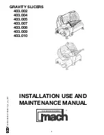 Mach 403.002 Installation, Use And Maintenance Manual preview