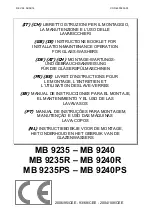 Mach MB 9235 Instruction Booklet preview