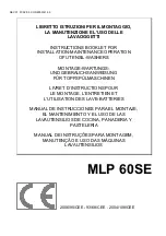 Mach MLP 60SE Instructions Booklet For Installation Maintenance Operation предпросмотр