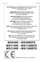 Mach MS 900E Instructions Booklet For Installation Maintenance Operation preview