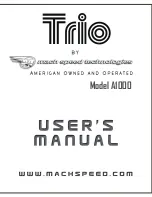 Mach Trio A1000 4GB User Manual preview