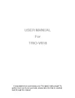 Mach Trio V818 User Manual preview