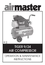 Machine Mart airmaster TIGER 9/24 Operation & Maintenance Instructions Manual preview