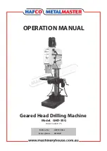 MachineryHouse HAFCO METALMASTER GHD-55G Operation Manual preview