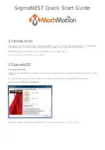 MachMotion SigmaNEST Quick Start Manual preview