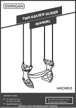 MACHRUS SWINGAN Two-Seater Glider Manual preview