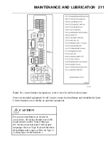 Preview for 219 page of Mack CSM 2010 Operator'S Handbook Manual